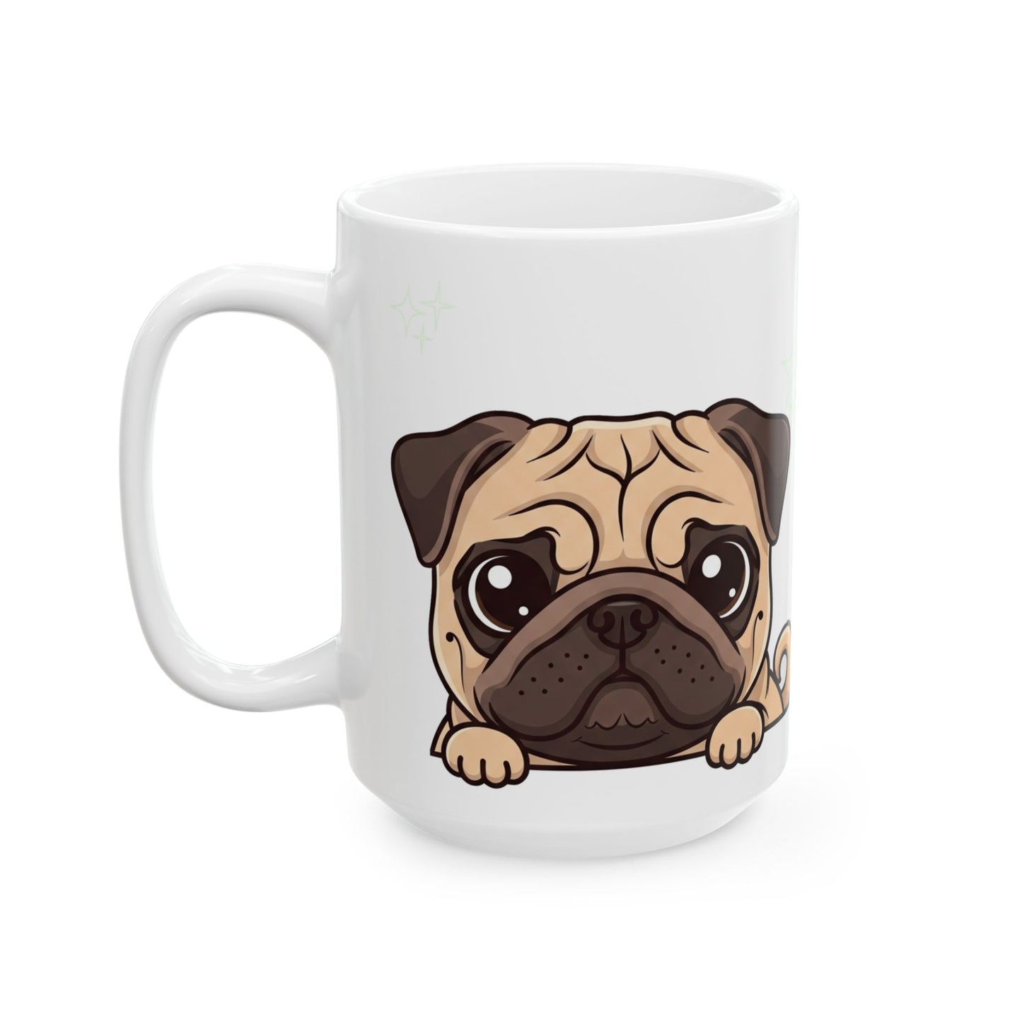 Pug Peek-a-Boo Mug | Best Pug Daddy Gift