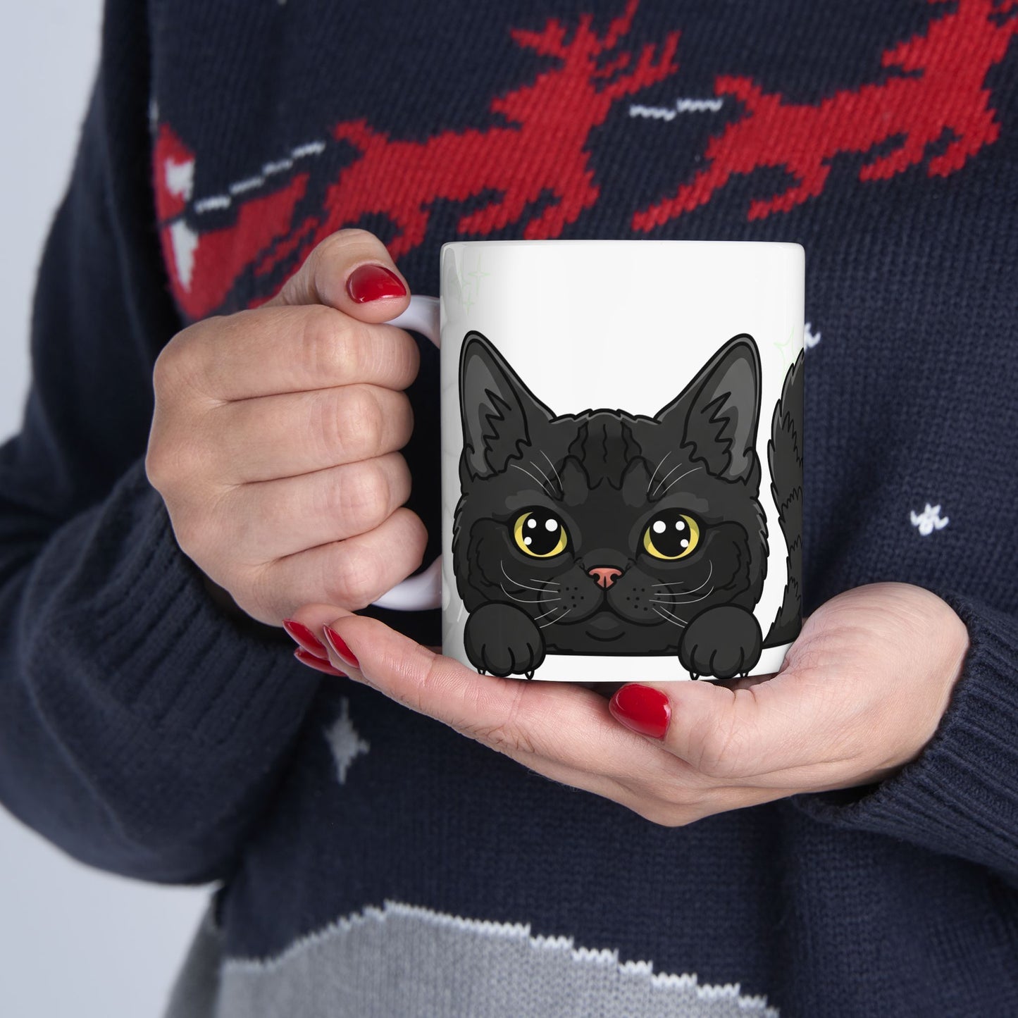 Selkirk Rex Peek-a-Boo Mug | Best Selkirk Rex Mama Gift