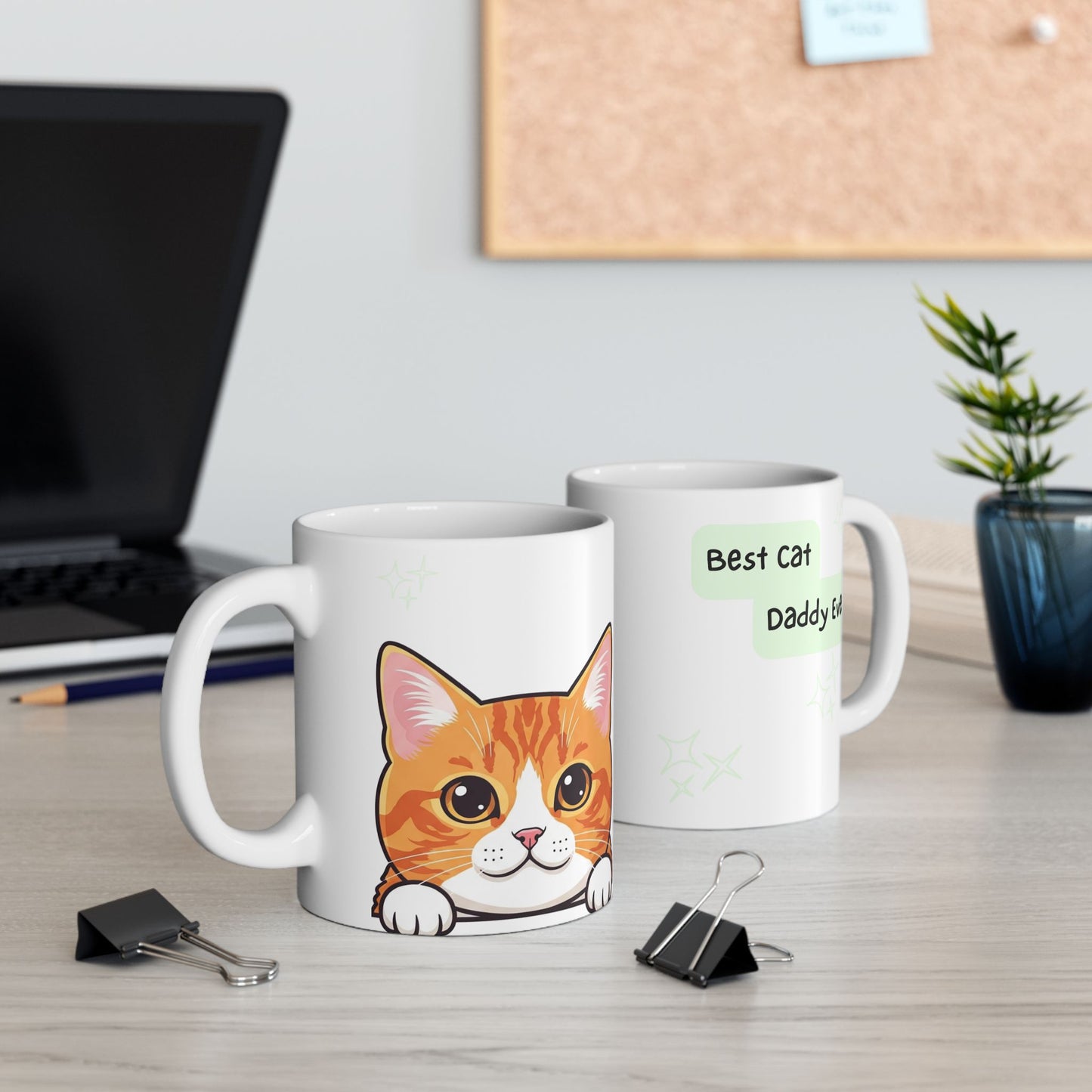 Cat Peek-a-Boo Mug | Best Cat Daddy Gift