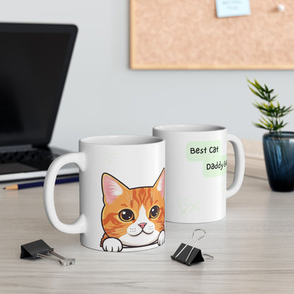 Cat Peek-a-Boo Mug | Best Cat Daddy Gift