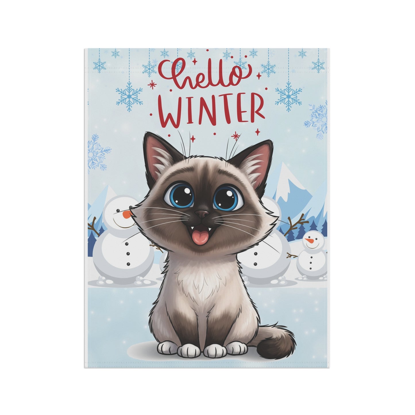 Ragdoll Hello Winter Garden Banner