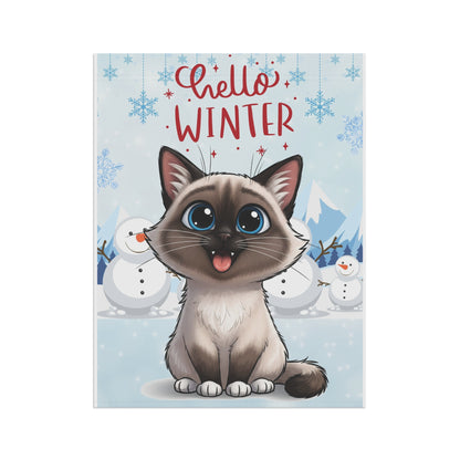 Ragdoll Hello Winter Garden Banner