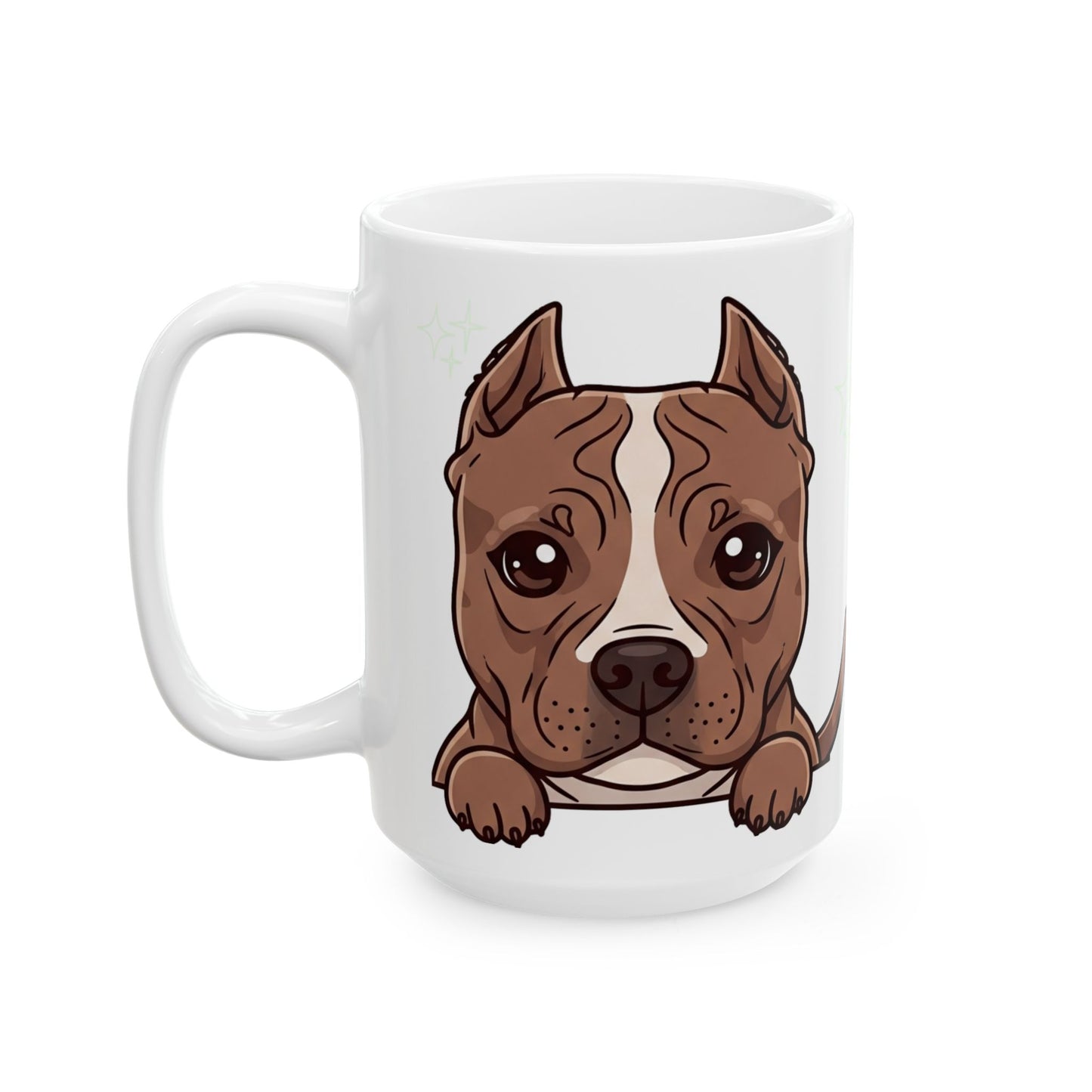 Pitbull Peek-a-Boo Mug | Best Pitbull Mama Gift