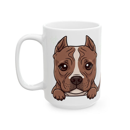 Pitbull Peek-a-Boo Mug | Best Pitbull Mama Gift
