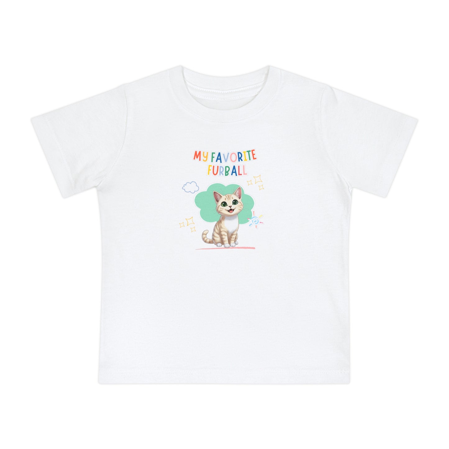 Short hair cream cat Favorite Furball Baby Tee