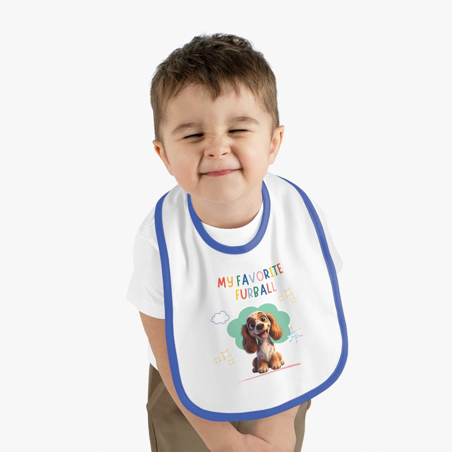Spaniel Favorite Furball Baby Bib