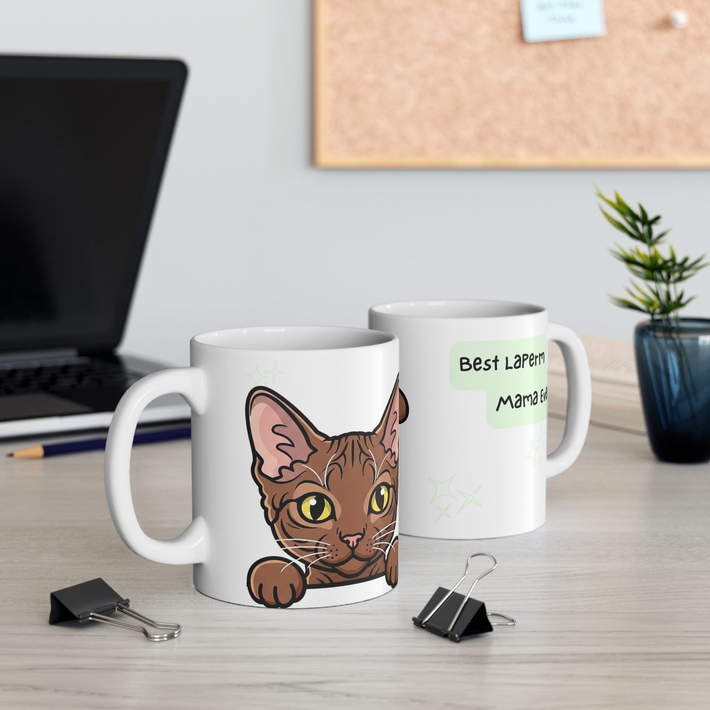 LaPerm Peek-a-Boo Mug | Best LaPerm Mama Gift