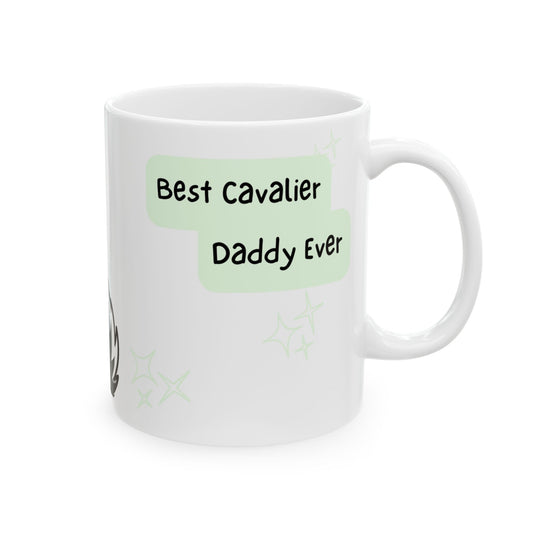 Cavalier King Charles Spaniel Peek-a-Boo Mug | Best Cavalier Daddy Gift