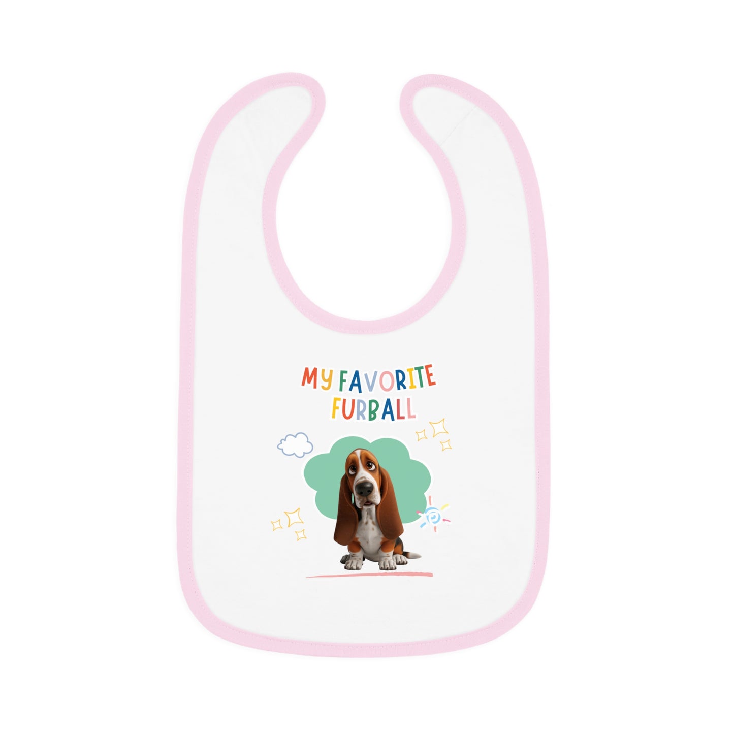 Basset Hound Favorite Furball Baby Bib