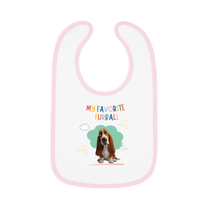 Basset Hound Favorite Furball Baby Bib