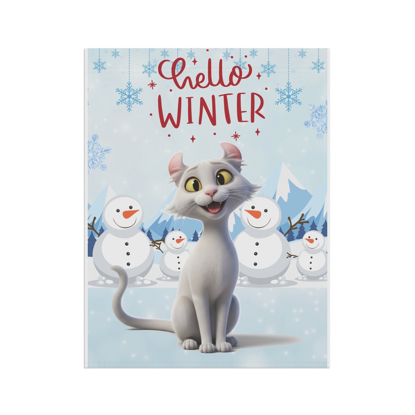 American Curl Hello Winter Garden Banner