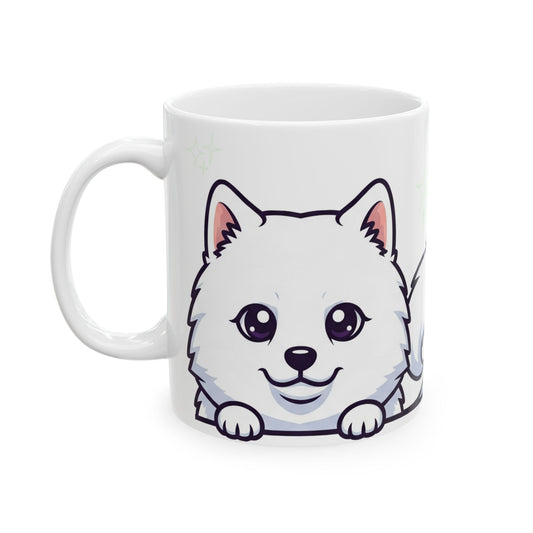 Samoyed Peek-a-Boo Mug | Best Samoyed Daddy Gift