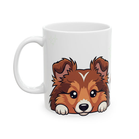 Sheltie Peek-a-Boo Mug | Best Sheltie Mama Gift