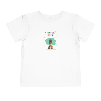 Afghan Hound Favorite Furball Toddler Tee