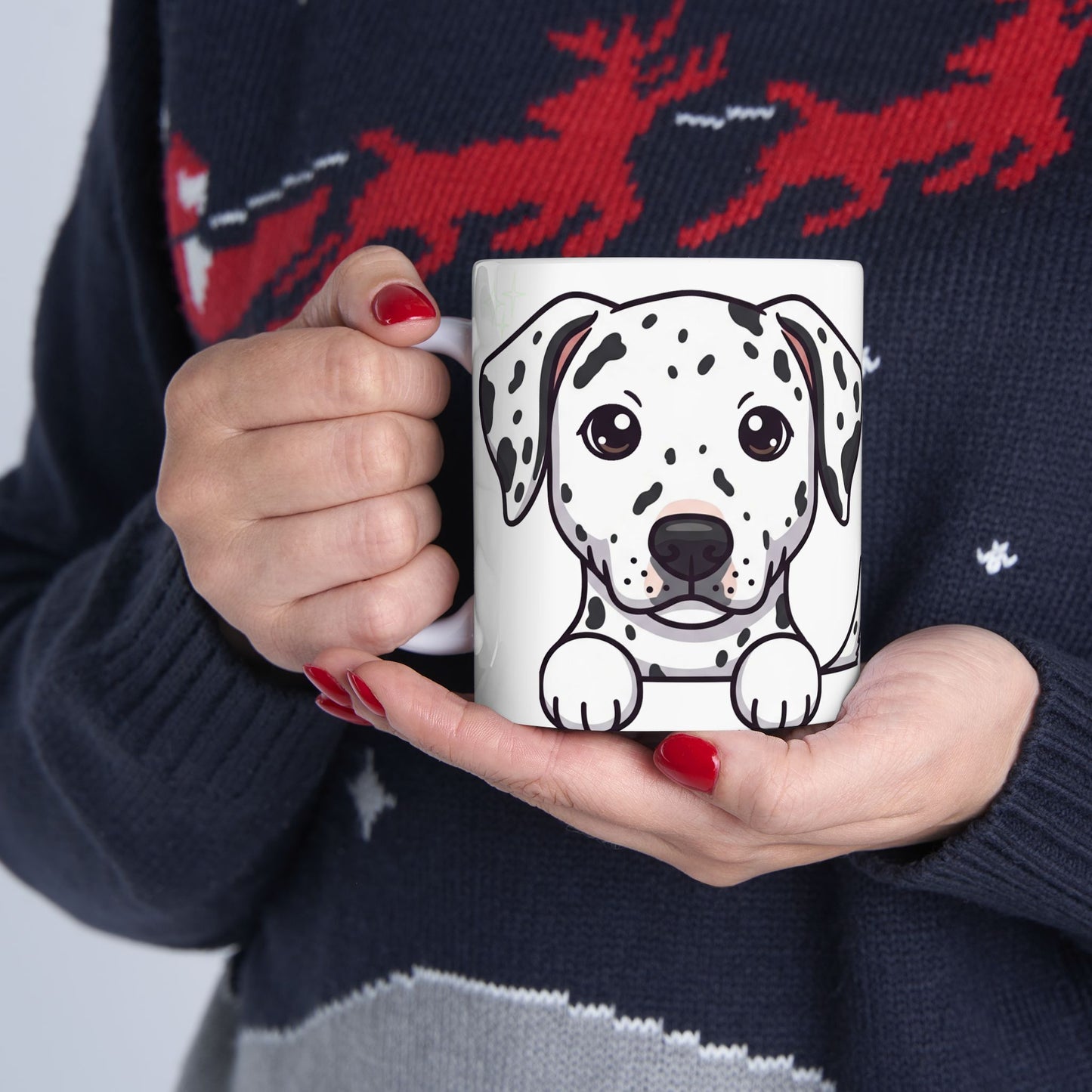 Dalmatian Peek-a-Boo Mug | Best Dalmatian Daddy Gift