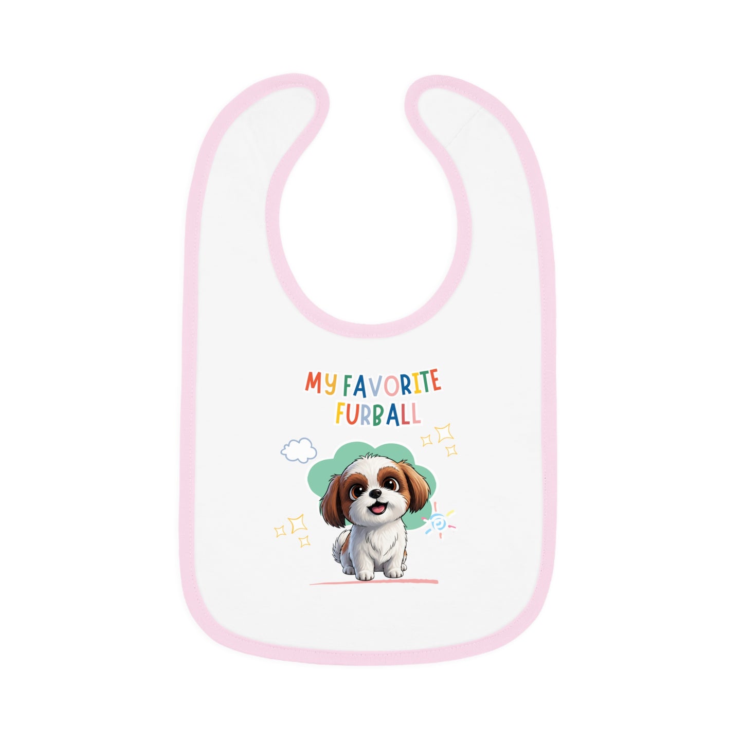Shih Tzu Favorite Furball Baby Bib