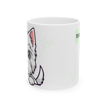 West Highland Terrier Peek-a-Boo Mug | Best Westie Mama Gift