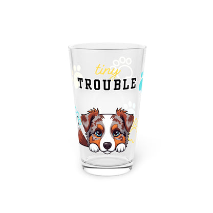 Aussie Tiny Trouble Pint Glass
