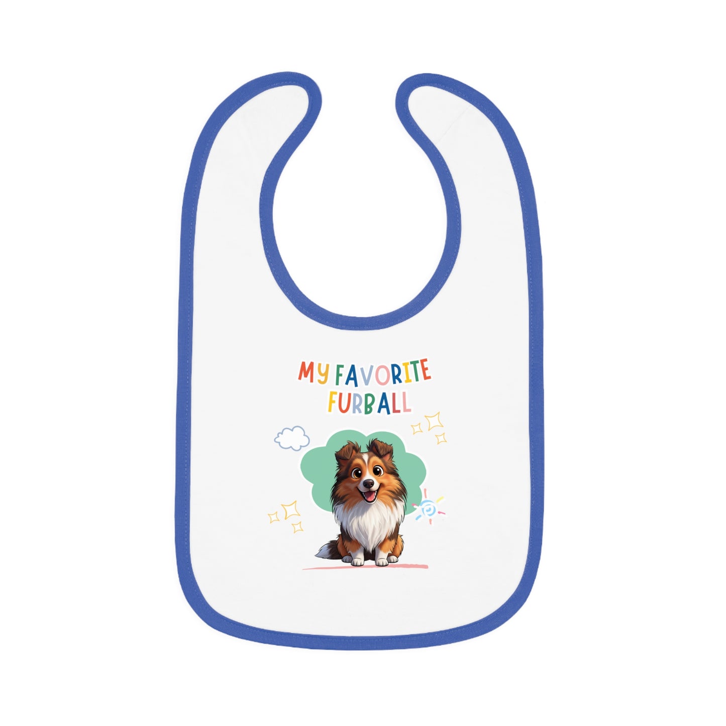 Sheltie Favorite Furball Baby Bib