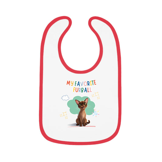 Shorthair Brown Cat Favorite Furball Baby Bib