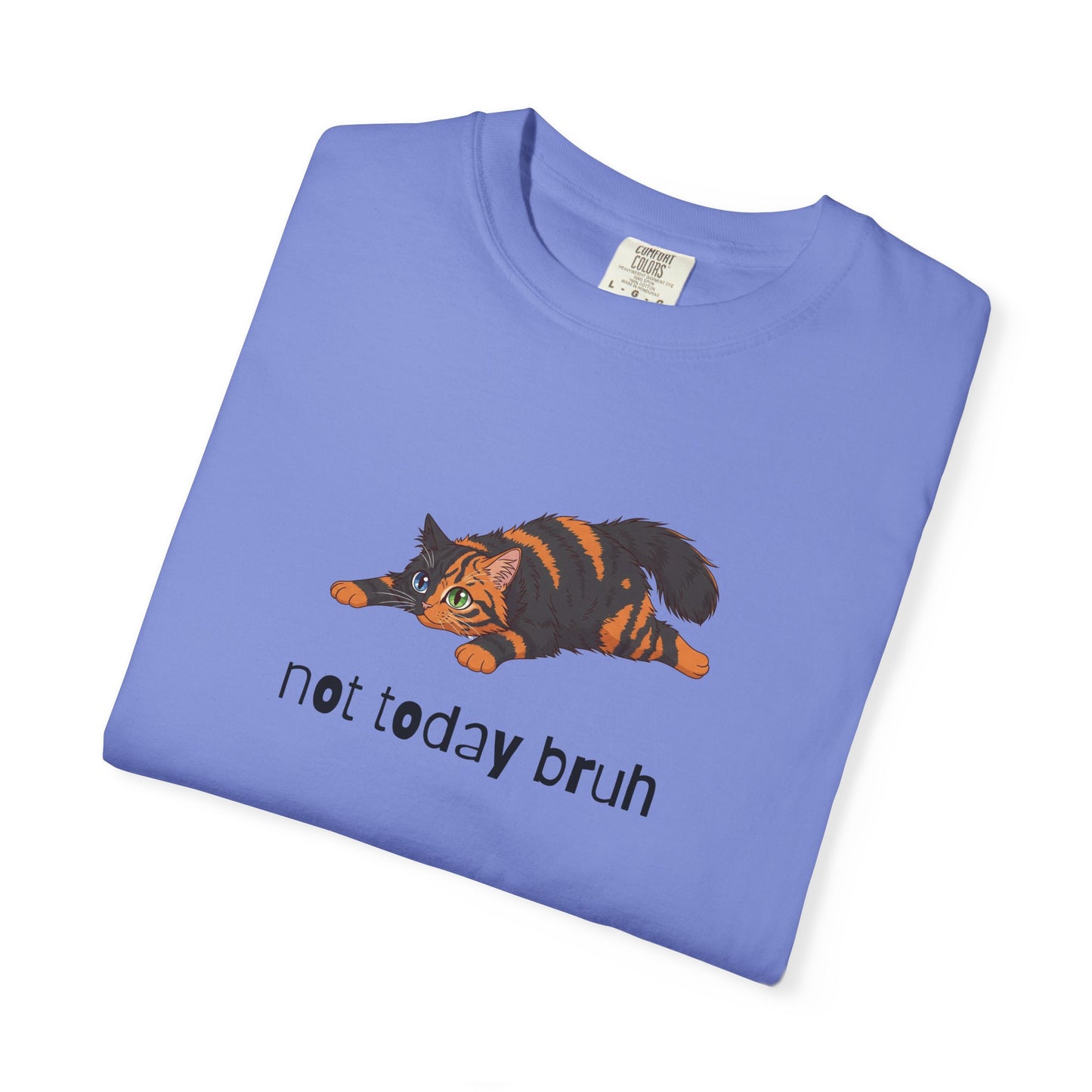 Long hair chimera cat Not Today Bruh T-Shirt