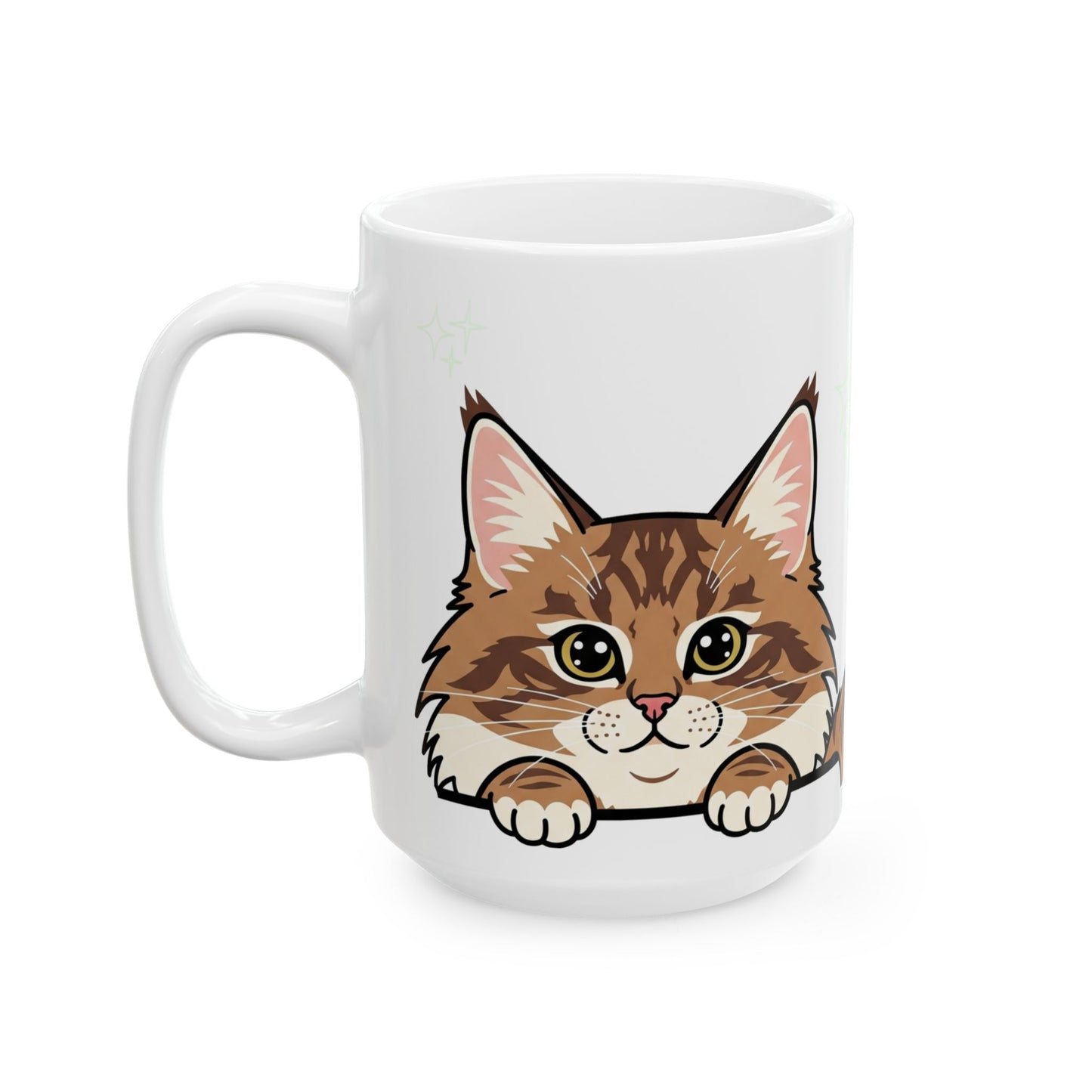 Norwegian Forest Cat Peek-a-Boo Mug | Best Norwegian Forest Mama Gift