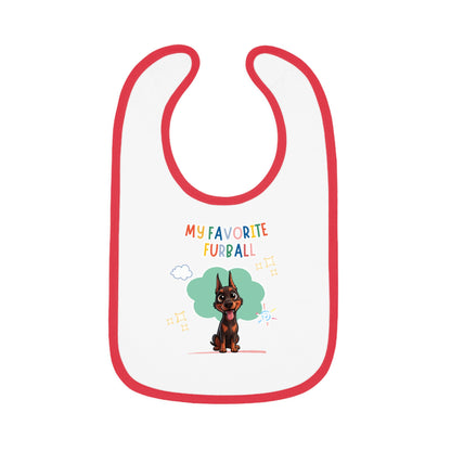 Doberman Favorite Furball Baby Bib