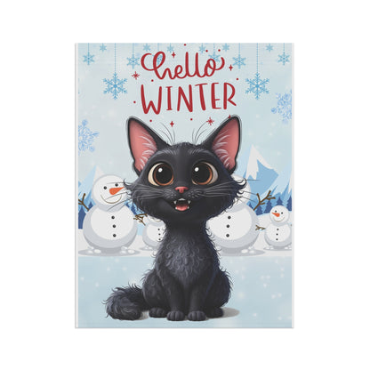 LaPerm Hello Winter Garden Banner