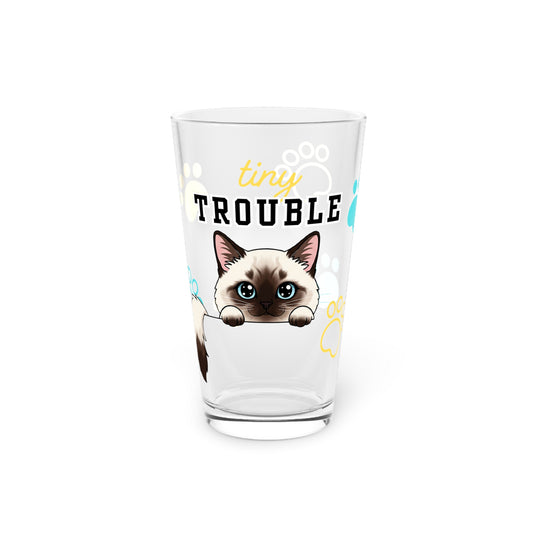 Siamese Tiny Trouble Pint Glass