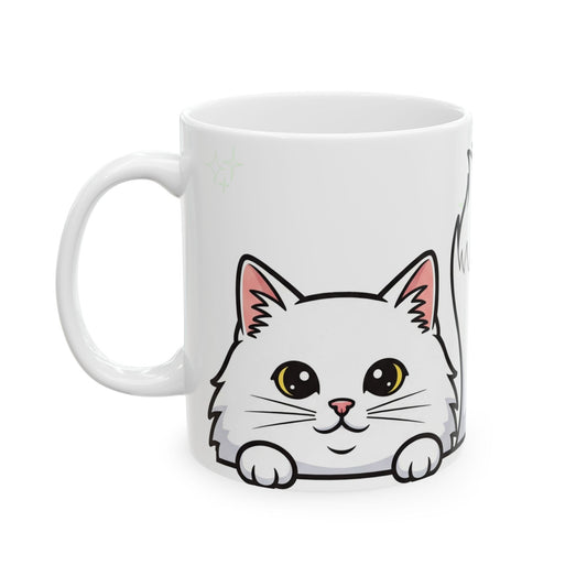 Cat Peek-a-Boo Mug | Best Cat Daddy Gift