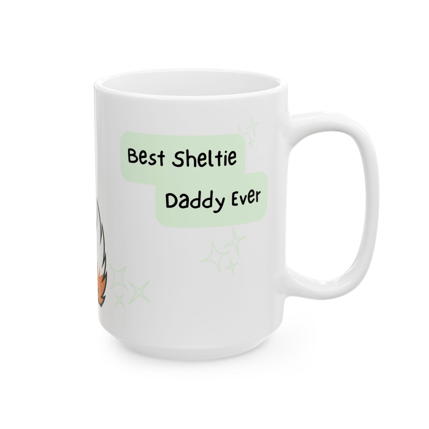 Sheltie Peek-a-Boo Mug | Best Sheltie Daddy Gift