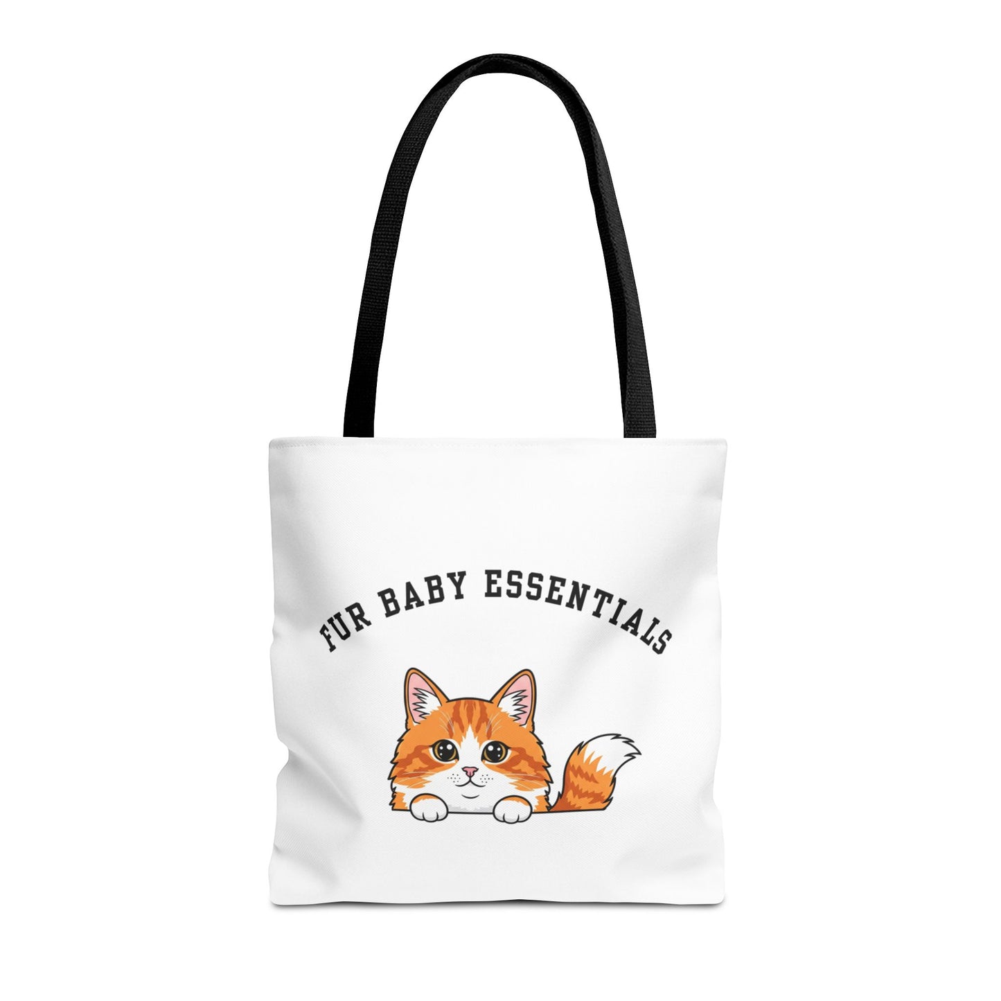 Long hair bi-color orange cat FurBaby Tote Bag