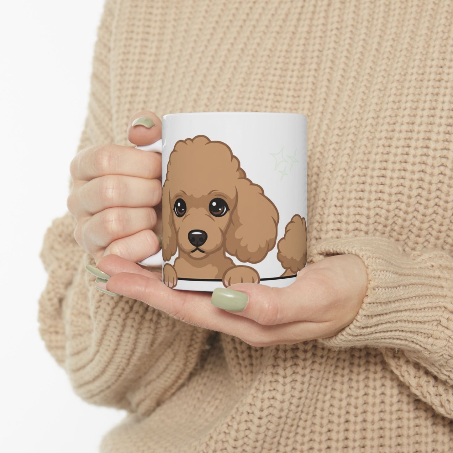 Poodle Peek-a-Boo Mug | Best Poodle Mama Gift