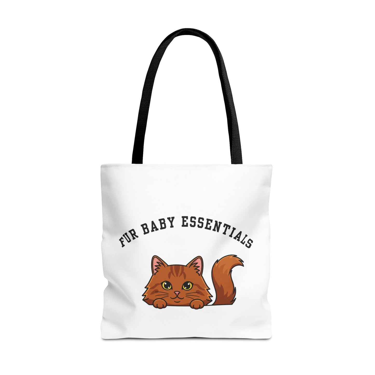 Long hair brown cat FurBaby Tote Bag