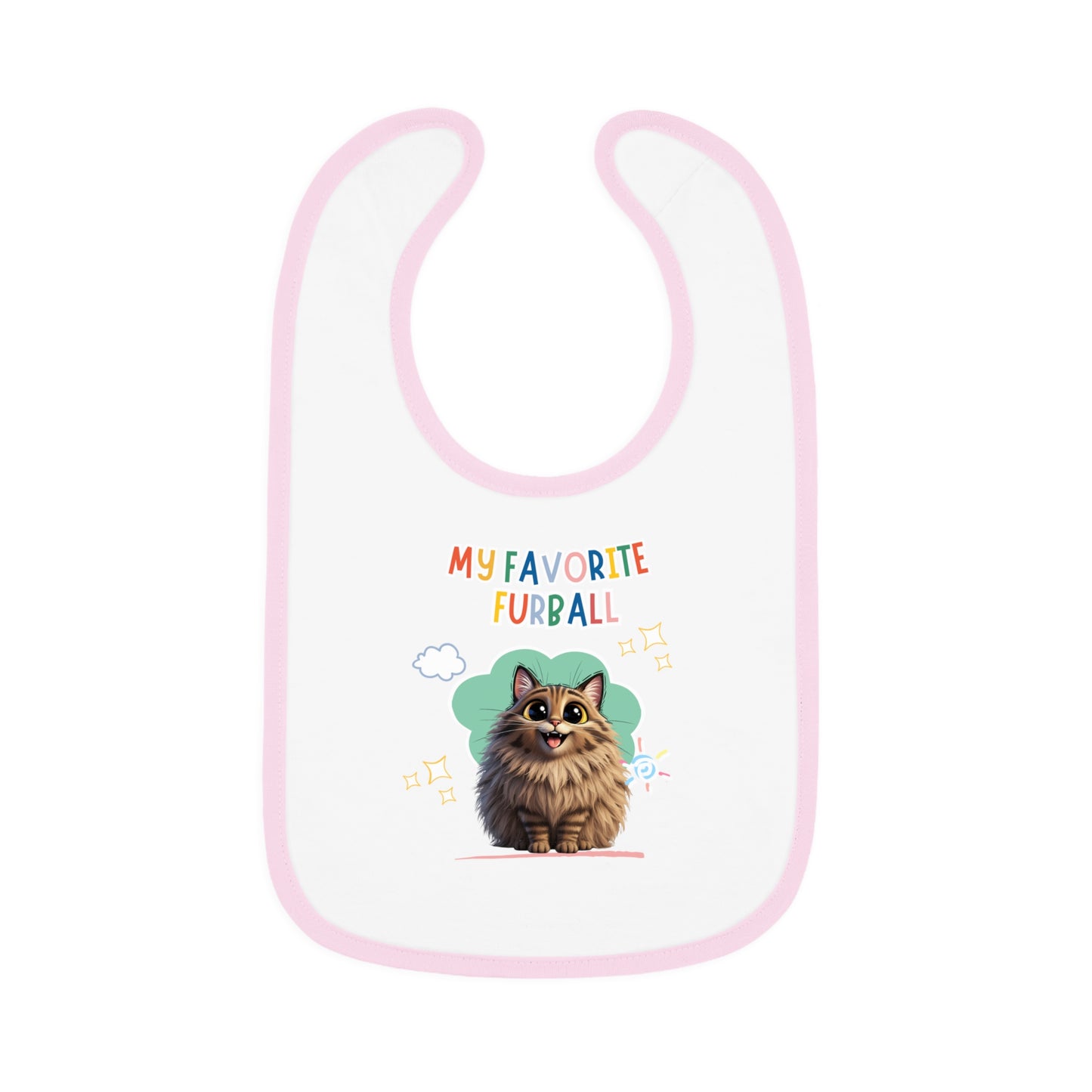 Siberian Cat Favorite Furball Baby Bib