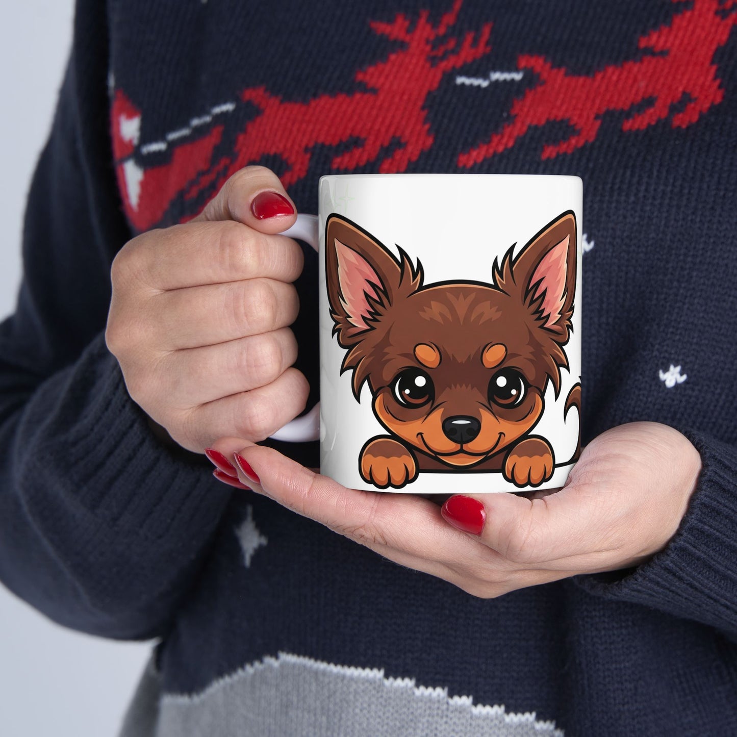 Chihuahua Peek-a-Boo Mug | Best Chihuahua Mama Gift