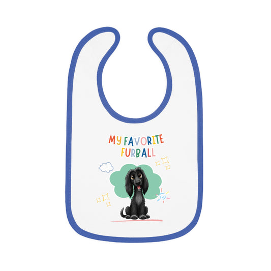 Afghan Hound Favorite Furball Baby Bib