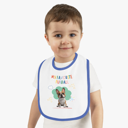 Frenchie Favorite Furball Baby Bib