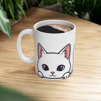 Cat Peek-a-Boo Mug | Best Cat Daddy Gift