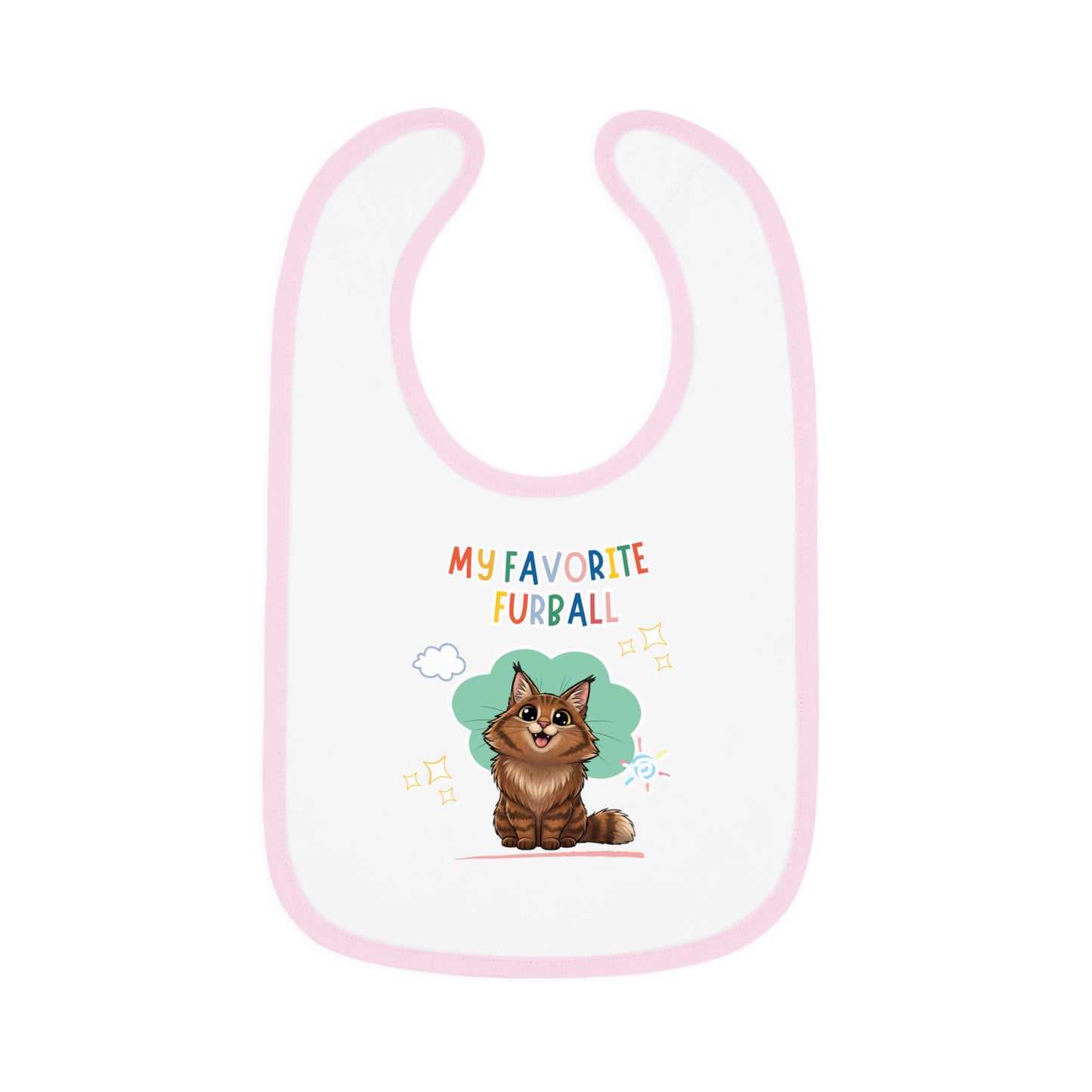 Norwegian Forest Favorite Furball Baby Bib
