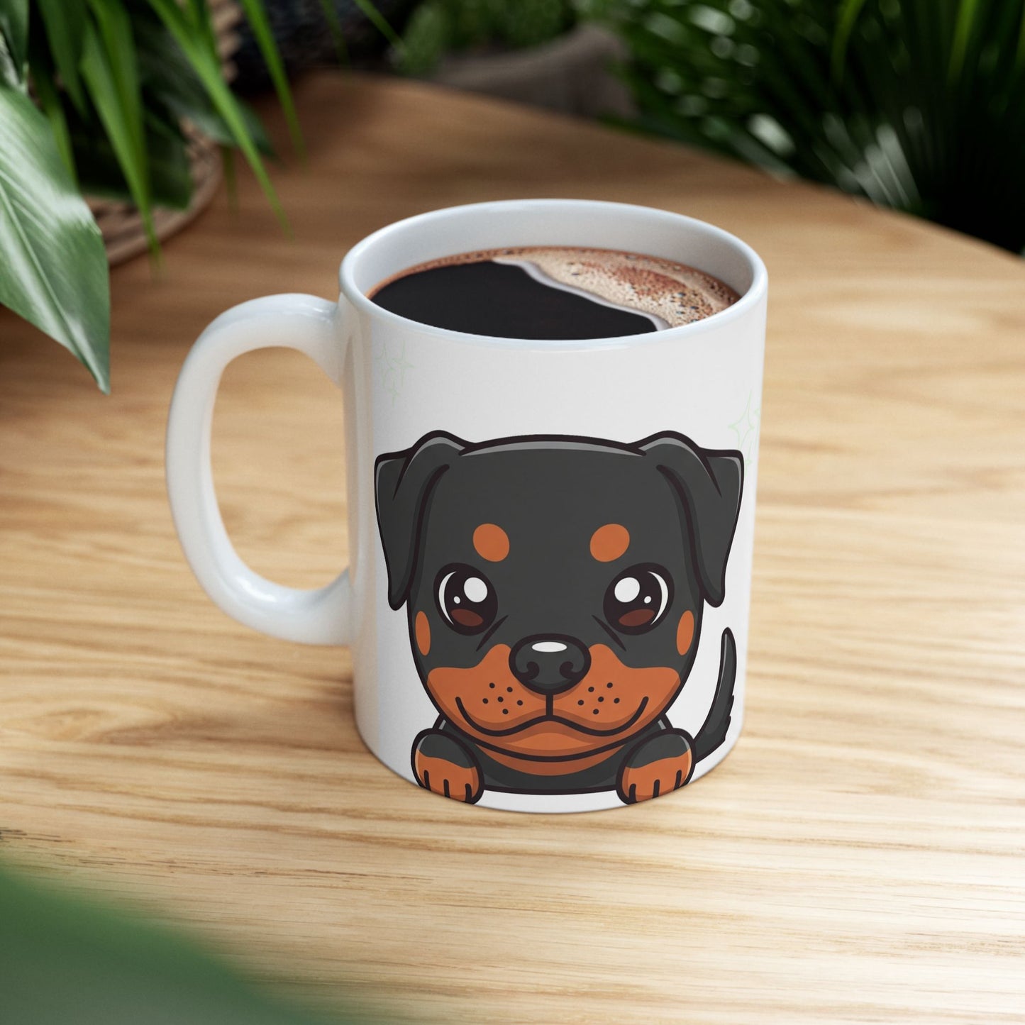 Rottweiler Peek-a-Boo Mug | Best Rottweiler Mama Gift