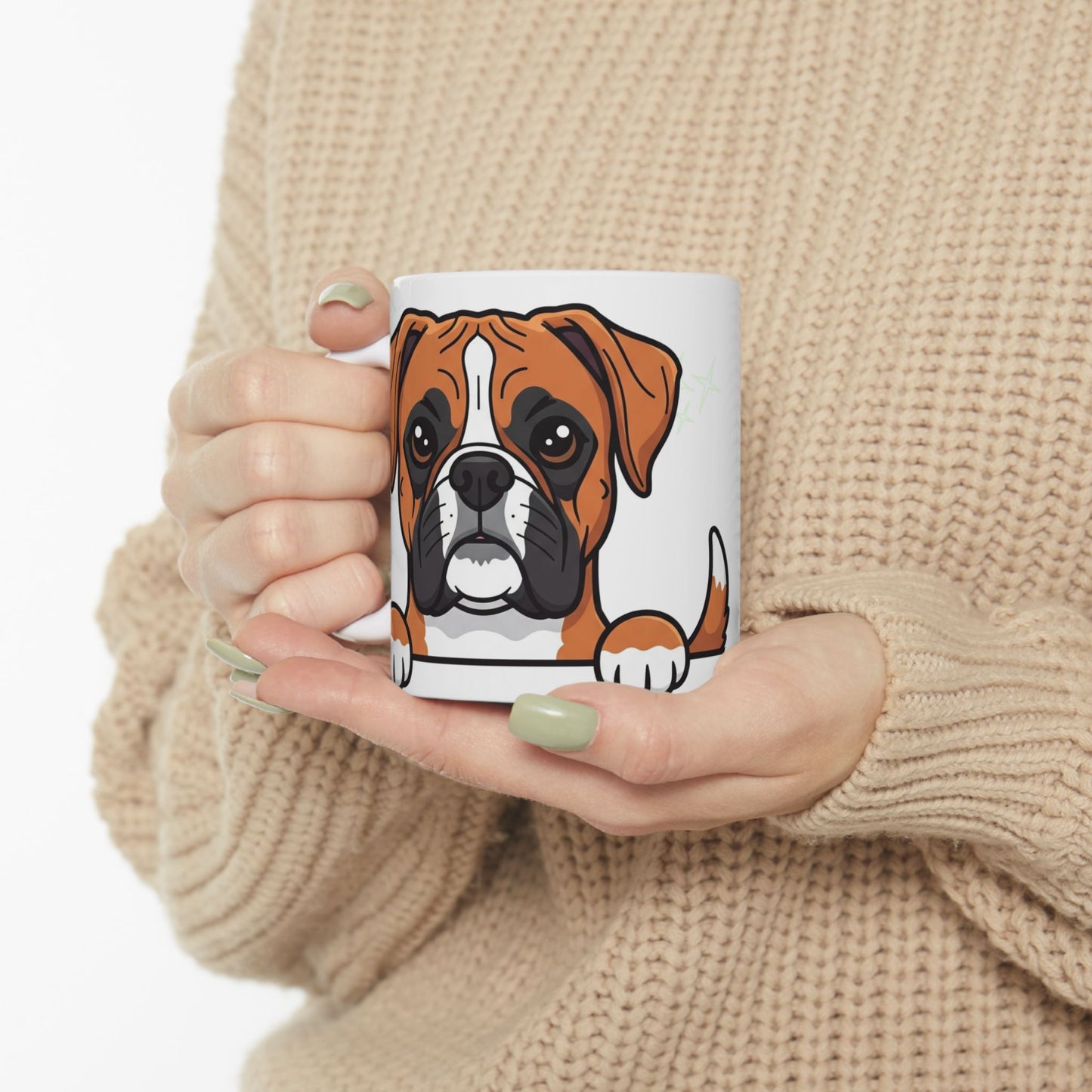 Boxer Peek-a-Boo Mug | Best Boxer Daddy Gift