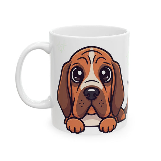 Bloodhound Peek-a-Boo Mug | Best Bloodhound Mama Gift