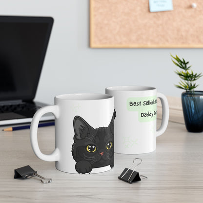 Selkirk Rex Peek-a-Boo Mug | Best Selkirk Rex Daddy Gift