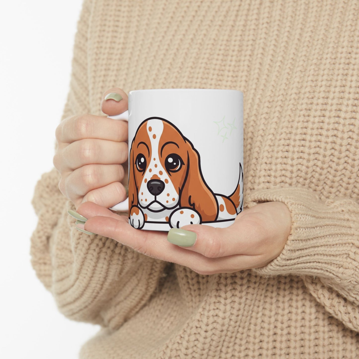 English Cocker Spaniel Peek-a-Boo Mug | Best Spaniel Mama Gift