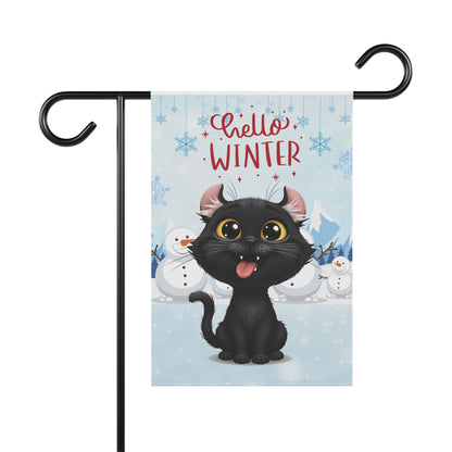 American Curl Hello Winter Garden Banner