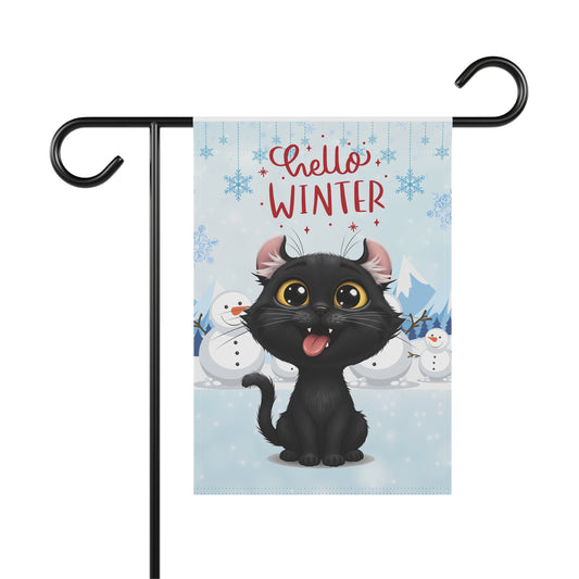 American Curl Hello Winter Garden Banner