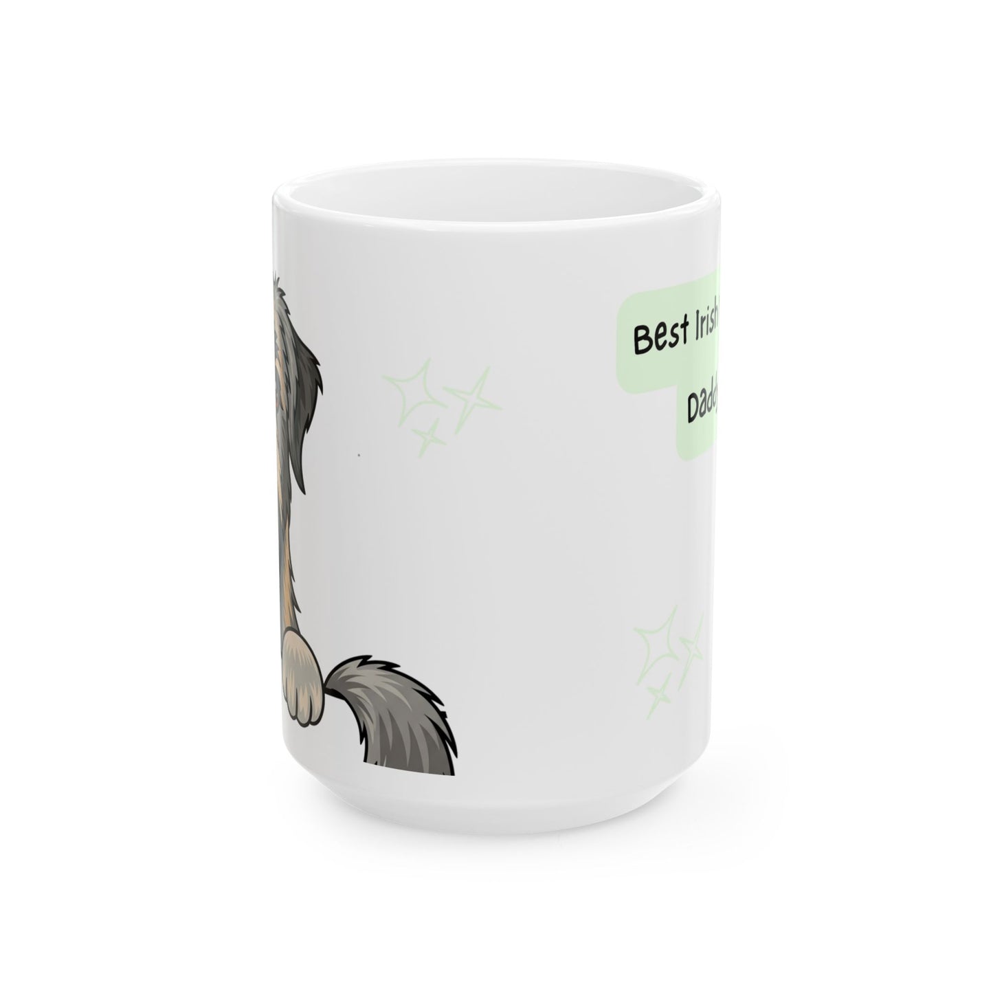 Irish Wolfhound Peek-a-Boo Mug | Best Irish Wolfhound Daddy Gift