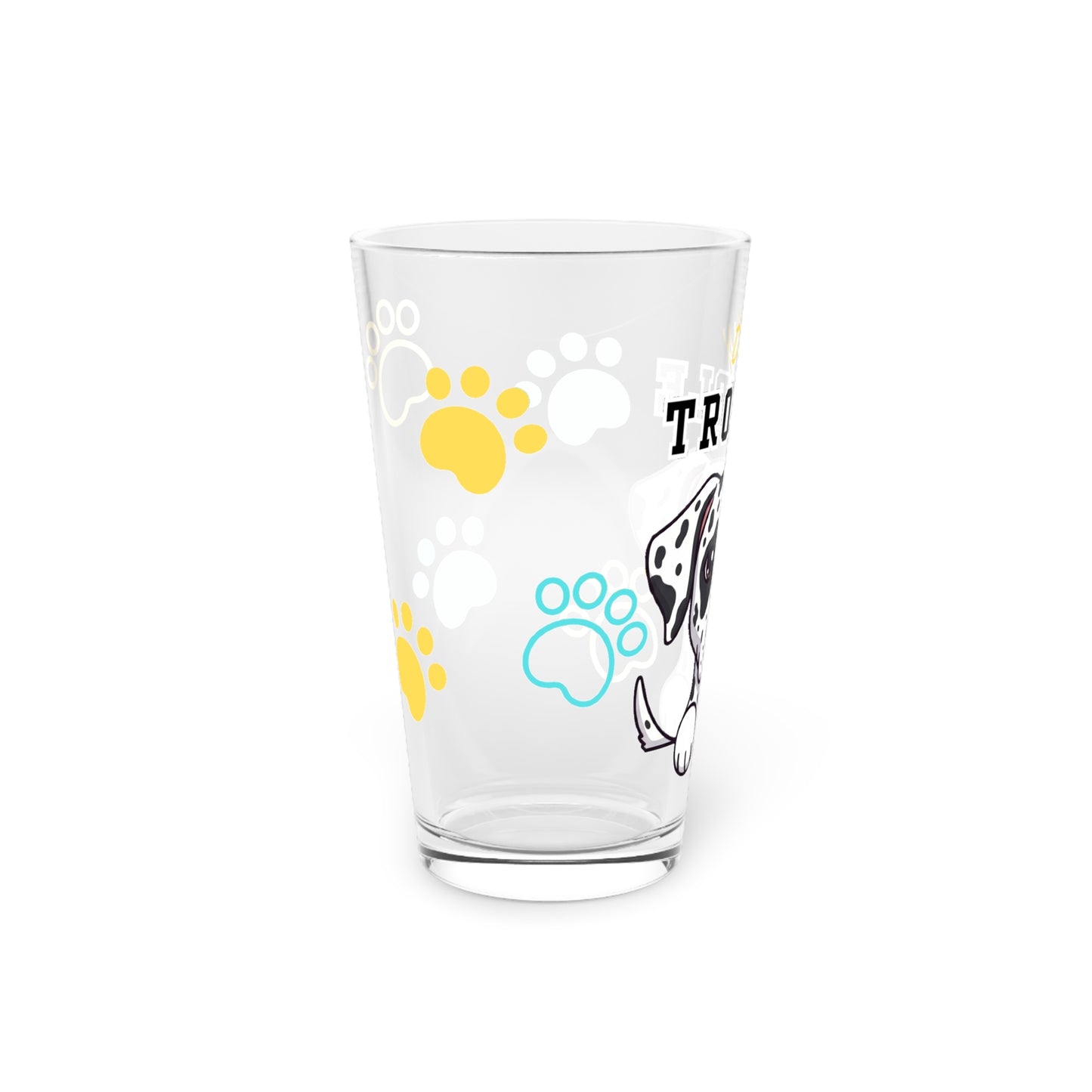 Dalmation Tiny Trouble Pint Glass