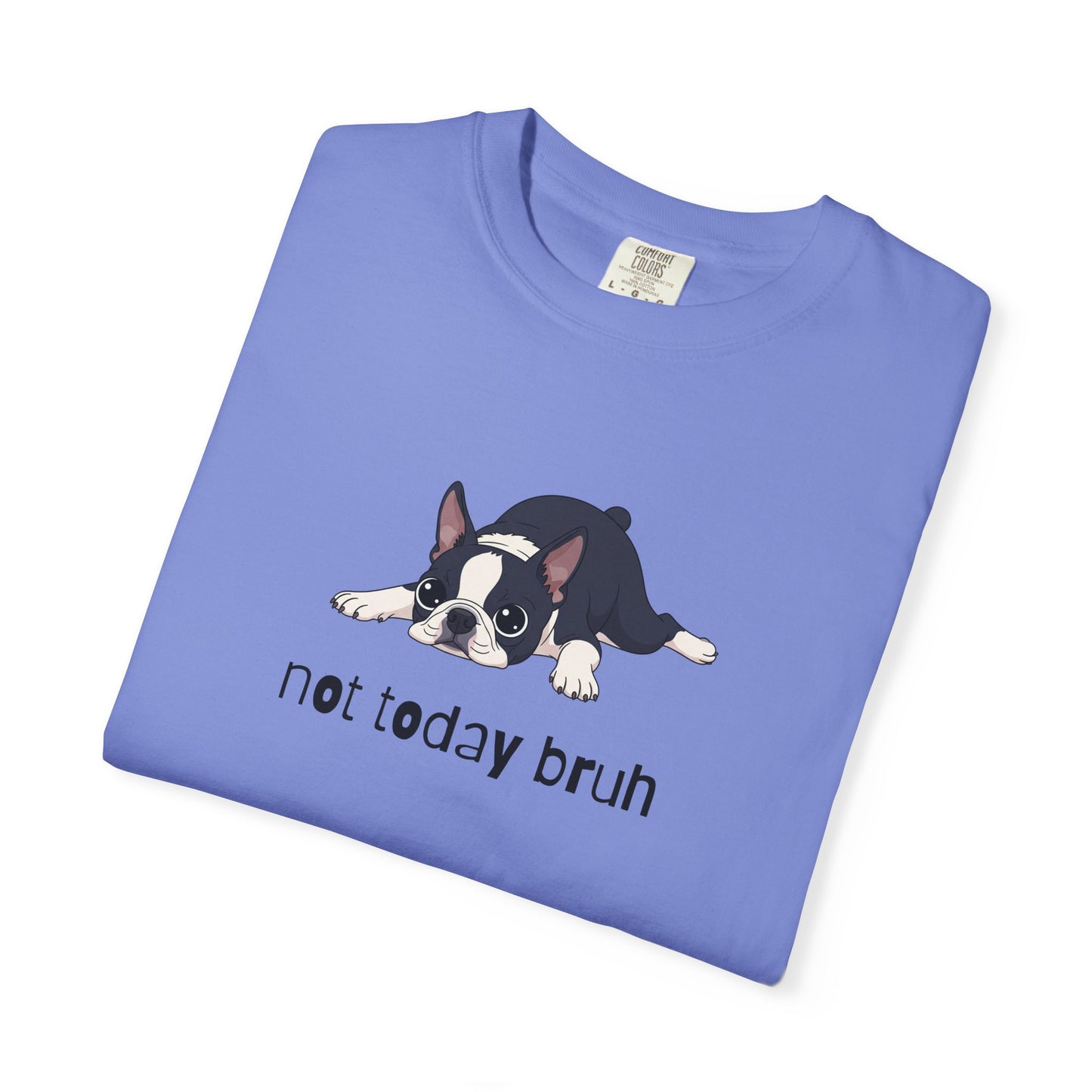 Boston Terrier Not Today Bruh T-Shirt